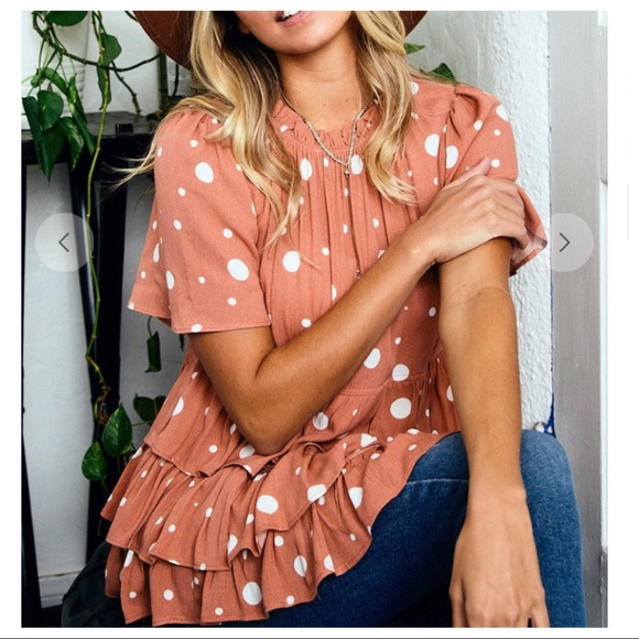 Boho chic tiered tunic top - Picture 5 of 6